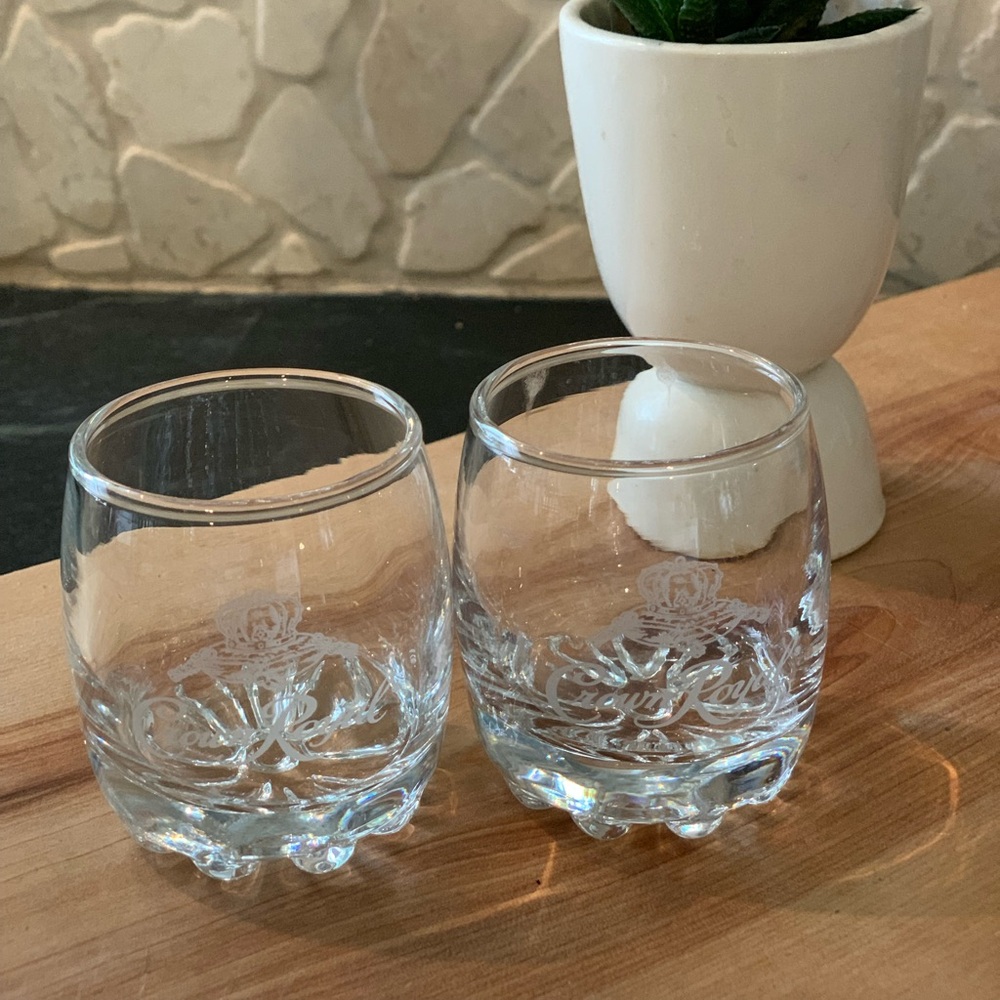 CROWN ROYAL | Set of 2 | Shot Glasses